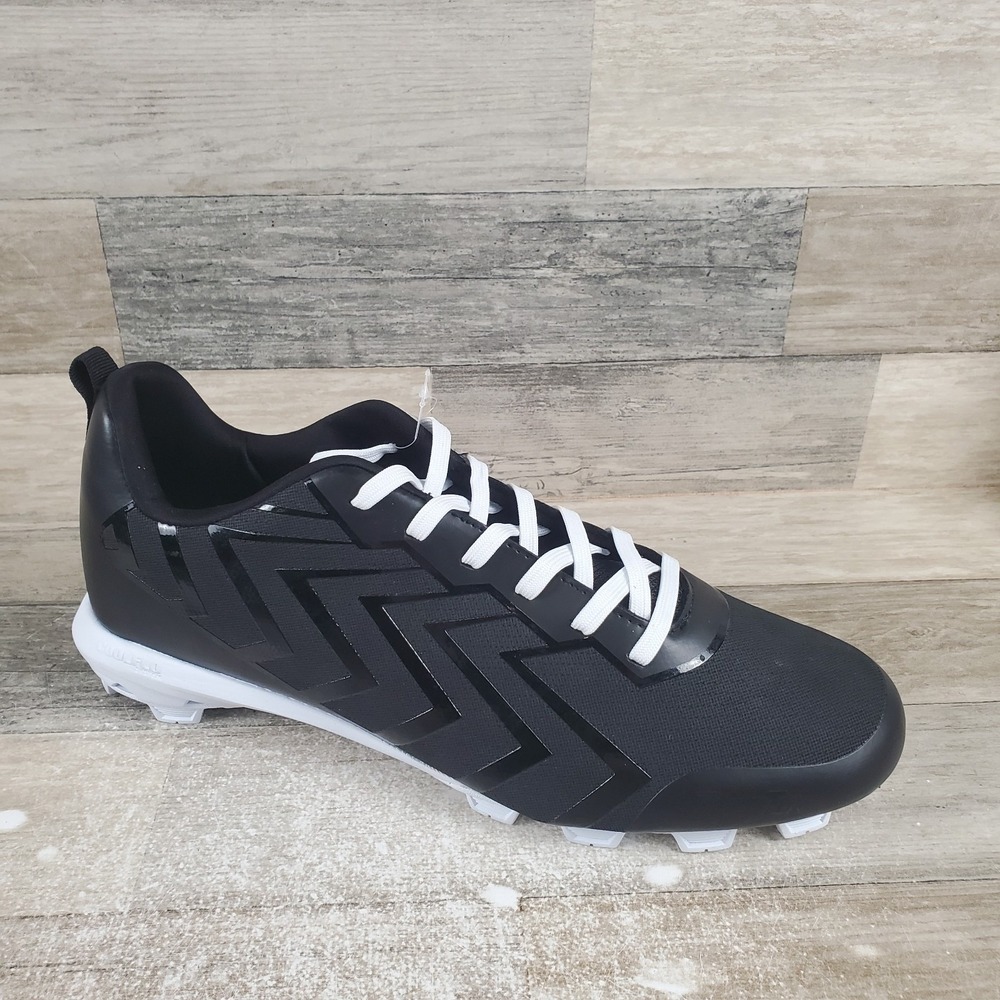 Rawlings Black Savage Low Cleats Mens 13 D Lace-Up Baseball Cleat NWOB